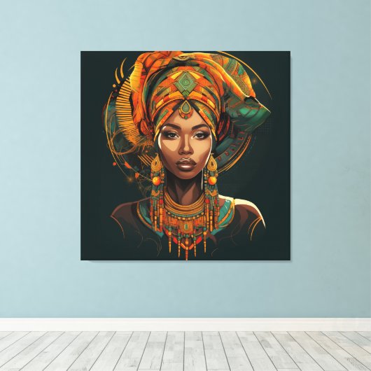 Fulani Radiance Canvas Afdruk (Insitu (Houten vloer))