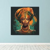 Fulani Radiance Canvas Afdruk (Insitu (Houten vloer))