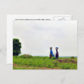 Fulani Woman in het platteland Briefkaart (Voorkant / Achterkant)