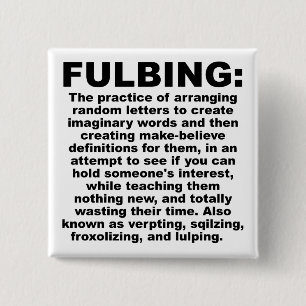 Fulbing Grappige Knop Speldje