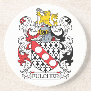 Fulcher Family Crest Zandsteen Onderzetter