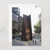 Fulcrum (1987) van Richard Serra , is een speciale Briefkaart (Voorkant / Achterkant)