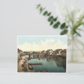 Fulda Bridge, Cassel (d.w.z. Kassel), Hesse-Nassau Briefkaart (Staand voorkant)