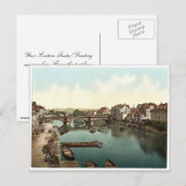 Fulda Bridge, Cassel (d.w.z. Kassel), Hesse-Nassau Briefkaart (Voorkant / Achterkant)