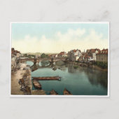 Fulda Bridge, Cassel (d.w.z. Kassel), Hesse-Nassau Briefkaart (Voorkant)