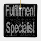 Fulfillation Specialist Extraordinaire Keramisch Ornament (Achterkant)