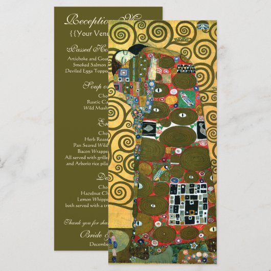 Fulfillment ook bekend als The Embrace door Gustav Menu (Voorkant / Achterkant)