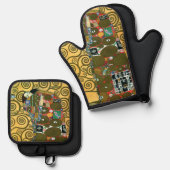 Fulfillment ook bekend als The Embrace door Gustav Ovenwant & Pannenlap Set (Voorkant / Achterkant)