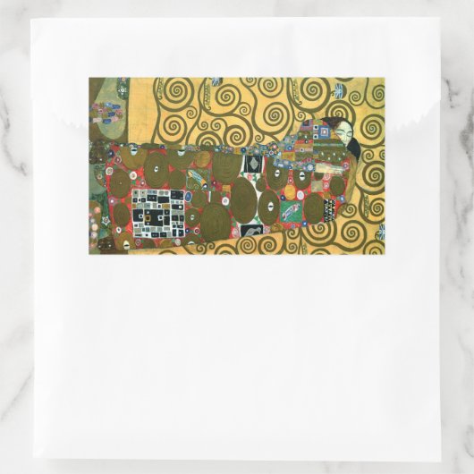 Fulfillment ook bekend als The Embrace door Gustav Rechthoekige Sticker (Tas)