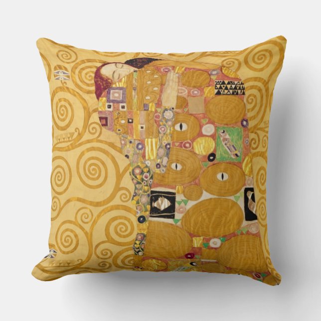 Fulfillment (Stoclet Frieze) c.1905-09 Kussen (Voorkant)