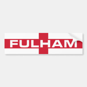 Fulham England Flag Bumpersticker
