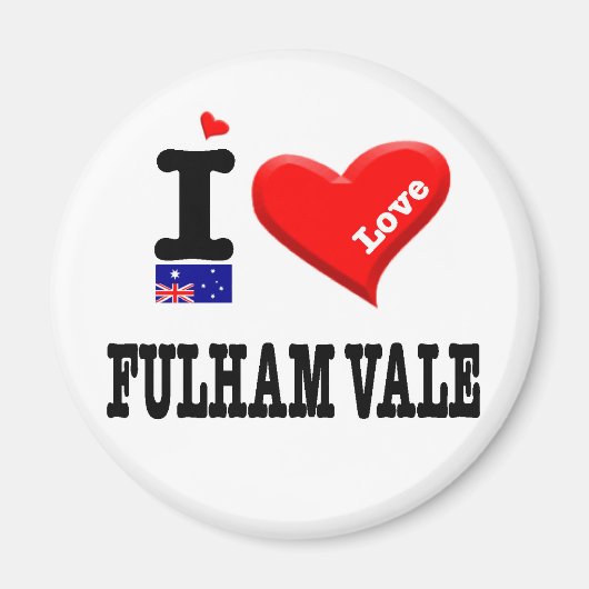FULHAM VALE - I Love Magneet (Voorkant)