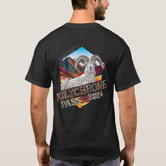 Full Back Polychrome Basic donker T-shirt (Achterkant)