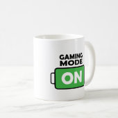 Full Battery Gaming Mok – Gamer Mode ON Coffee Cup (Voorkant rechts)