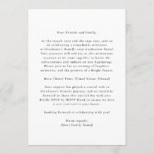 Full Bleed Elegant Photo Graduation Announcement Aankondiging (Achterkant)