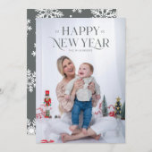 Full-Bleed Feestelijke Bold Feestdagenkaart (Voorkant / Achterkant)