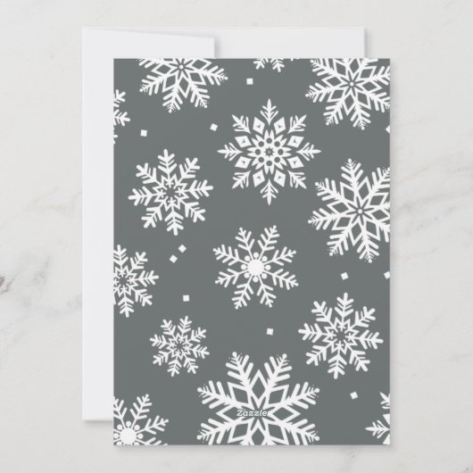 Full-Bleed Feestelijke Bold Feestdagenkaart (Achterkant)