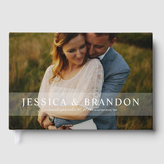 Full Bleed foto bruiloft of speciale gelegenheid Gastenboek (Voorkant)
