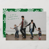 Full Bleed Foto met Modern Design Feestdagenkaart (Voorkant / Achterkant)