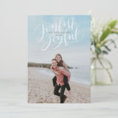 Full Bleed Holiday Photo Card met vrolijke overlay Feestdagenkaart (Staand voorkant)