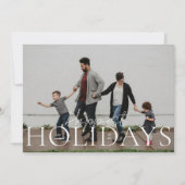 Full-bleed met Happiest in Script & Grote Vakantie Feestdagenkaart (Voorkant)