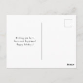 Full Bleed Minimal Photocard Simple Holiday  Briefkaart (Achterkant)