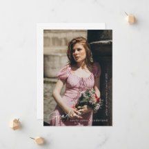 Full Bleed Modern Script Afstuderen Eenvoudige fot