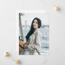 Full Bleed Modern Script Afstuderen Eenvoudige fot