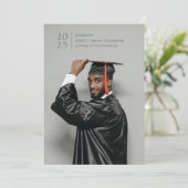 Full Bleed Modern Simple Photo Bold Jaar Aankondiging (Staand voorkant)