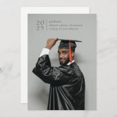 Full Bleed Modern Simple Photo Bold Jaar Aankondiging (Voorkant / Achterkant)