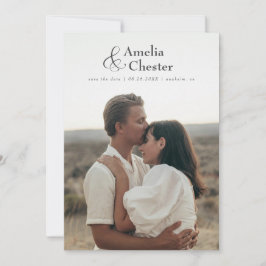 Full-bleed Sla de datum op met grote & Save The Date