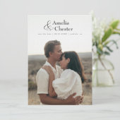 Full-bleed Sla de datum op met grote & Save The Date (Staand voorkant)