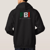 Full Bloods Italiaans zwart-wit dubbelafdrukken va Hoodie (Achterkant)