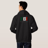 Full Bloods Italiaans zwart-wit dubbelafdrukken va Hoodie (Achterkant volledig)