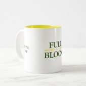 Full Bloom Green Tweekleurige Koffiemok (Voorkant links)