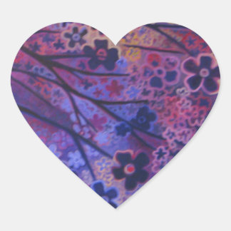 Full Bloom, Kersenbloesem Tree art producten Hart Sticker
