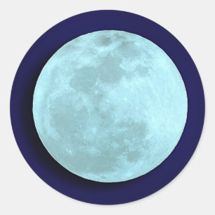 Full Blue Moon Stickers