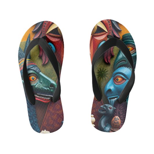 full color 3D Kinder Teenslippers (Voetbed)