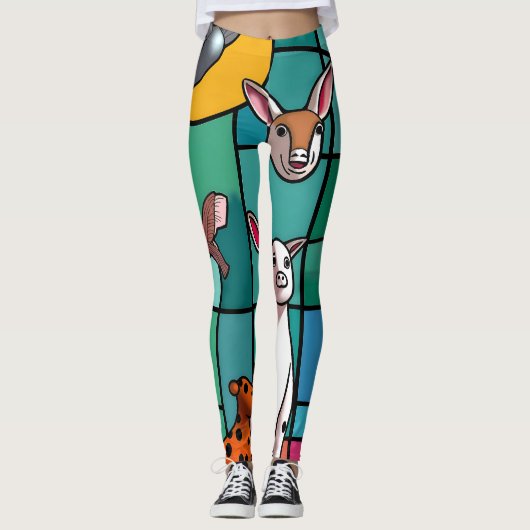 full color 3D Leggings (Voorkant)