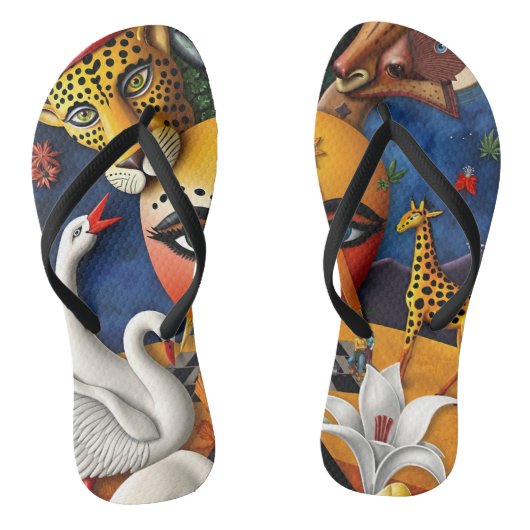 full color 3D Teenslippers (Voetbed)