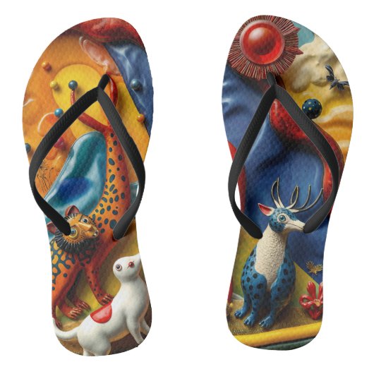 full color 3D Teenslippers (Voetbed)