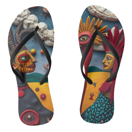 full color 3D Teenslippers (Voetbed)