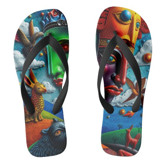 full color 3D Teenslippers (Voetbed)