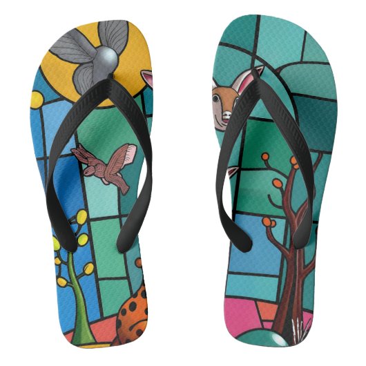 full color 3D Teenslippers (Voetbed)