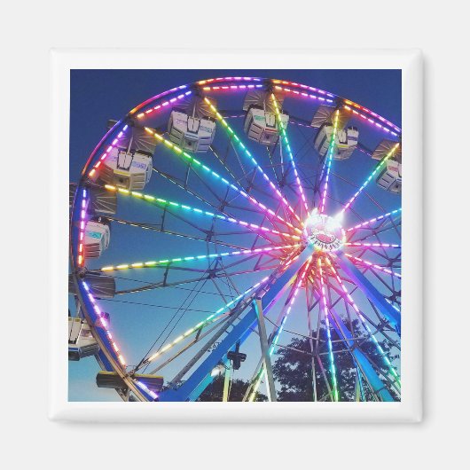 Full Color Ferris Wheel Photo Magnet (Voorkant)