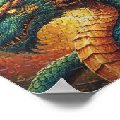 Full Completed Jigsaw Puzzle on Wooden Tabletop Poster (Hoek)