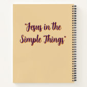 Full Cover Sepia Jesus Notebook - Personalized Notitieboek (Achterkant)