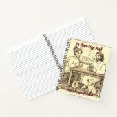 Full Cover Sepia Jesus Notebook - Personalized Notitieboek (Binnen)