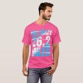 Full Crazy 26 2 Miles Running Motivational Maratho T-shirt (Voorkant volledig)
