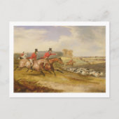 Full Cry, Bachelor's Hall, 1835 (olie op doek) Briefkaart (Voorkant)